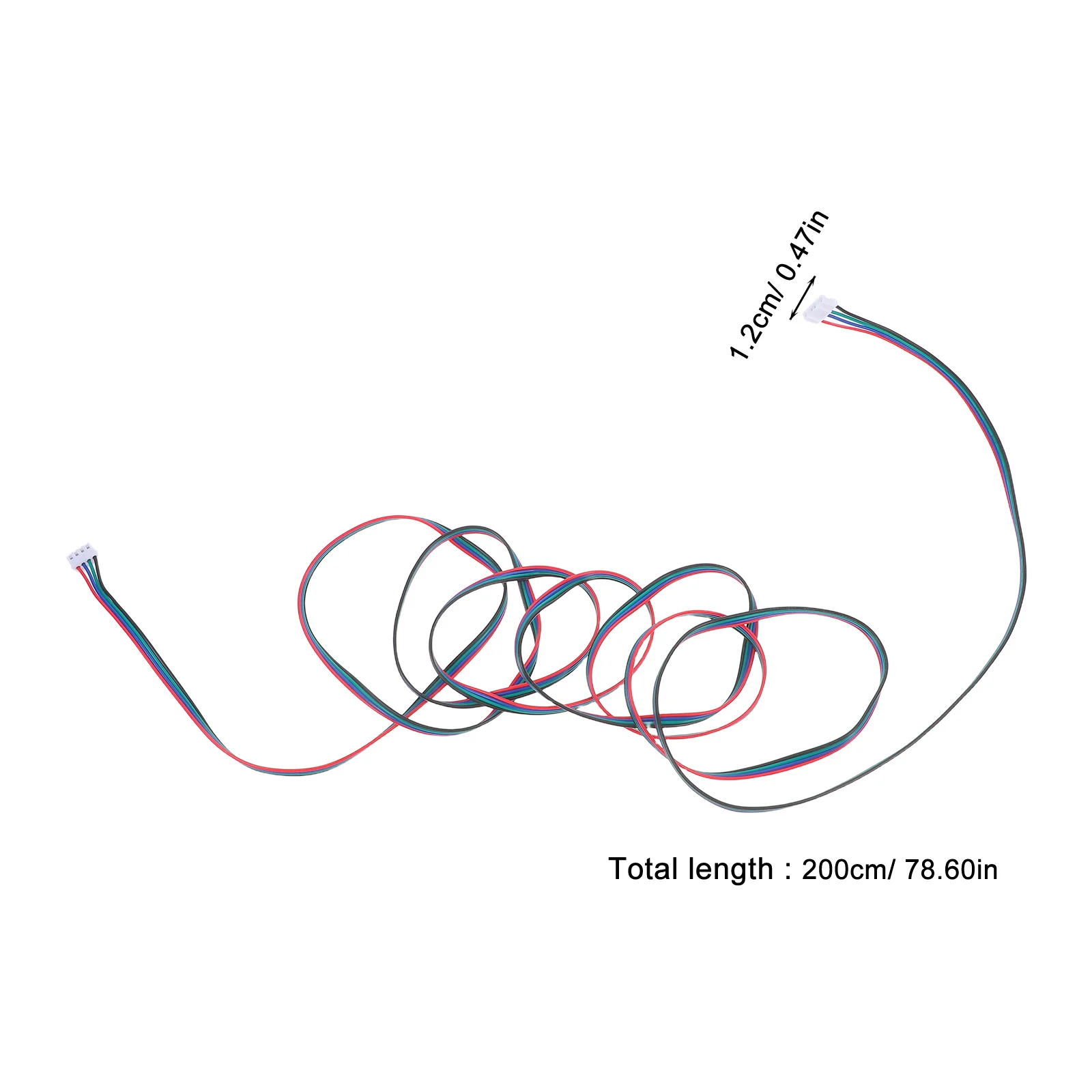 6Pcs 2M .54 to 6Pin Motor Connection Terminals for 3D Printer Stable Operation High Conductivity Motor Wire Splices