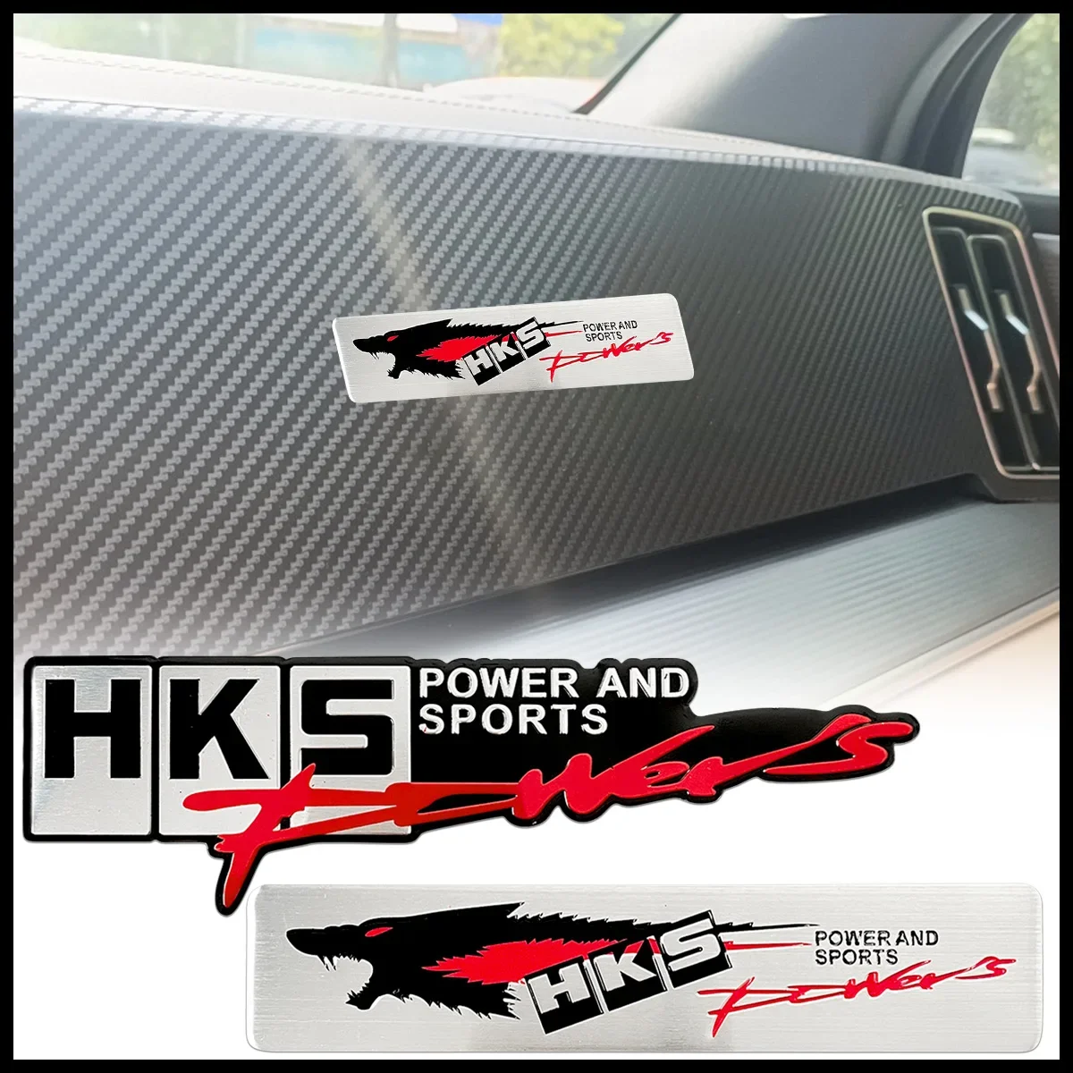 3D Metal Aluminum Alloy Car Styling Emblem Sticker Accessories Power Stereo Modified Auto Decorations Badge Body Decals