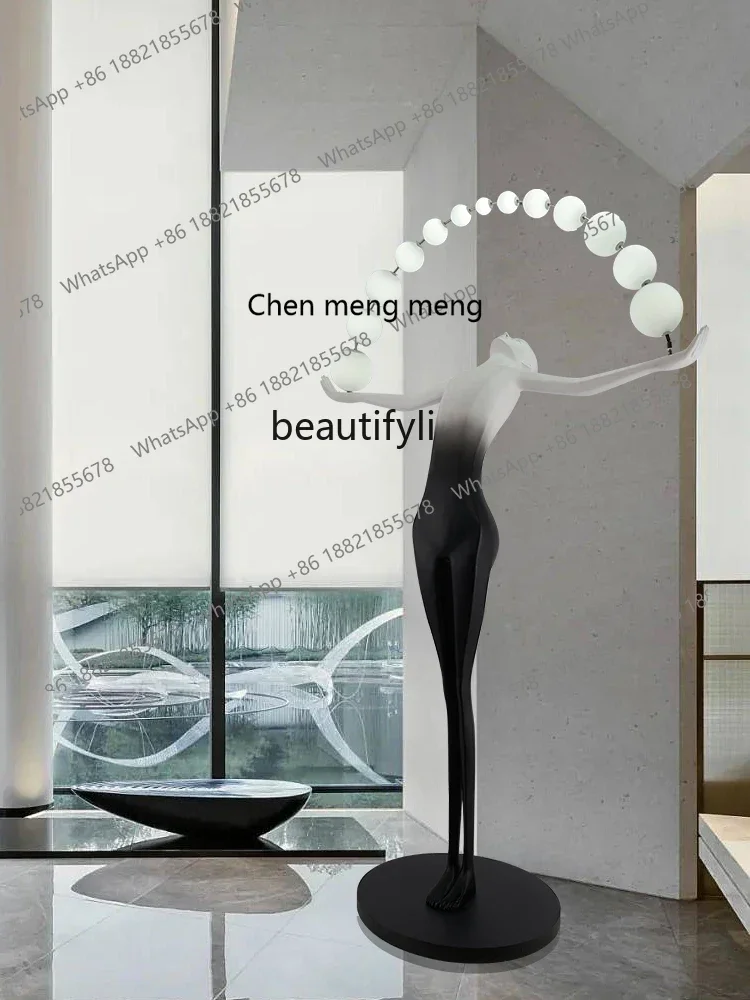 

D176 Y zq Humanoid Sculpture Floor Lamp Model Room Exhibition Hall Hotel Lobby Sales Department Decoration Lamp