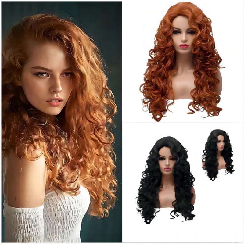 

Новый парик для косплея Bubble Curl, длинные вьющиеся волосы, парик для косплея на Хэллоуин