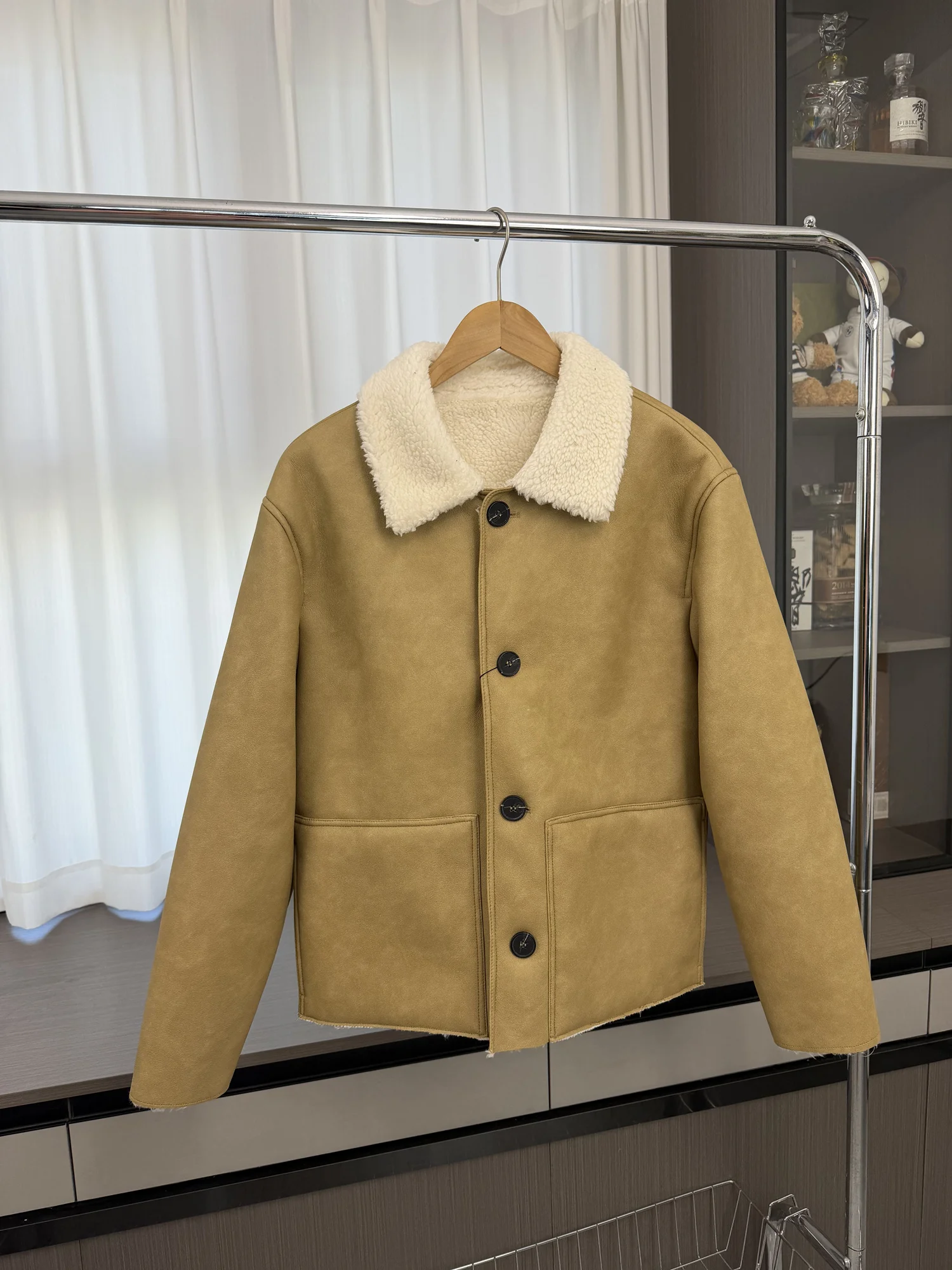 

Карта Минуи! Цветное сочетание цветов на воротнике! Мужская повседневная двусторонняя куртка из искусственной кожи на осень-зиму