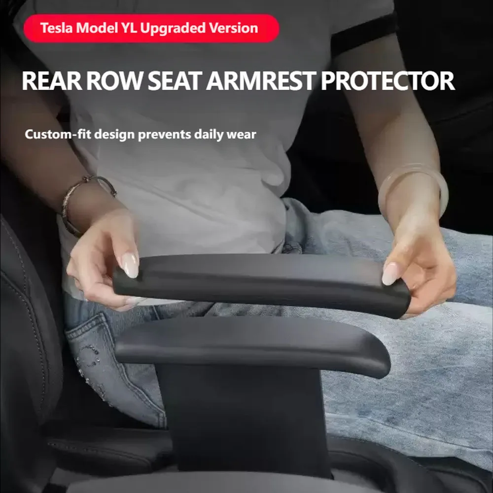

For Tesla model YL Silicone Armrest Protector Second Row Anti Slip Scratch Resistant Interior Cover Accessories