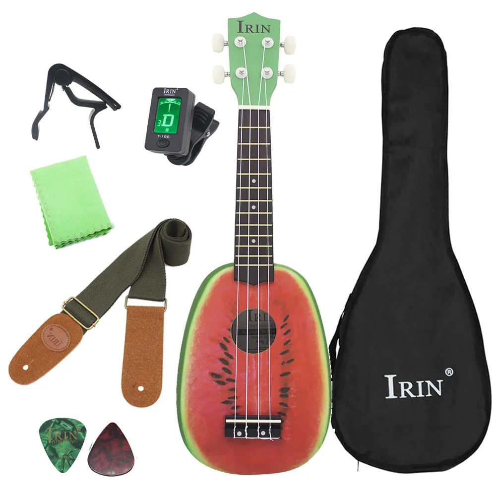 21 Inch Ukulele Professional 4 Strings Guitar Basswood Guitarra Ukulele with Case Tuner Capo Strap Guitar Accessories & Parts