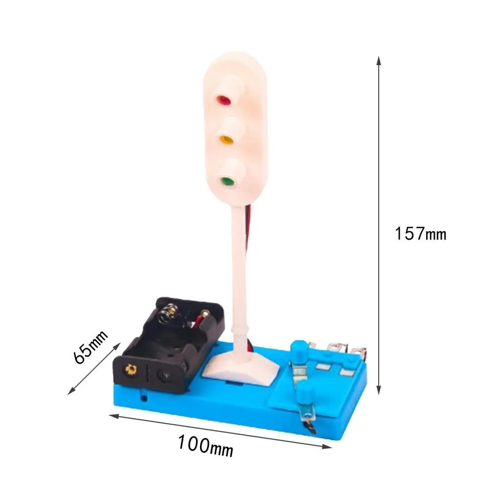 Traffic Light Model Developments Toy Science Kits DIY Assembly Mini