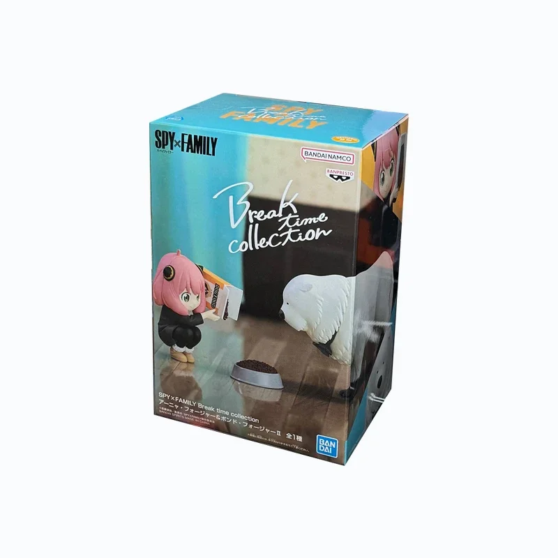 반다이 오리지널 Banpresto Anime Spy x Family Break Time 컬렉션 Anya Bond Forger 액션 피규어 컬렉션 모델 장난감 선물