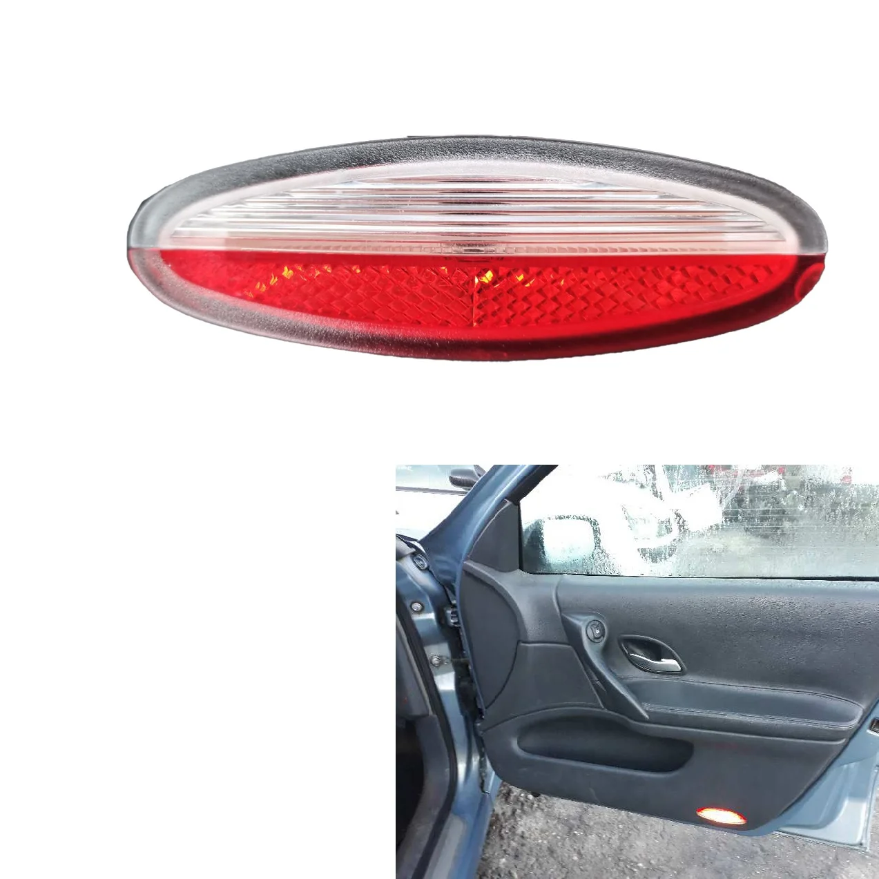 

Stable-8200003263 Car Front Rear Door Light Interior Panel Trim Reflector Replacement Shell For Renault Laguna MK2 Koleos MK2