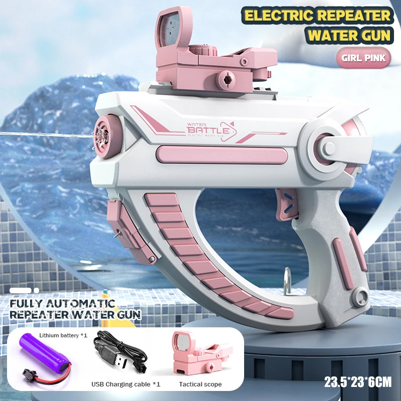 Pistola de agua portátil M416 para niños y niñas, juguete de tiro de largo alcance de 10M, ideal para la playa y el verano, ideal para regalo