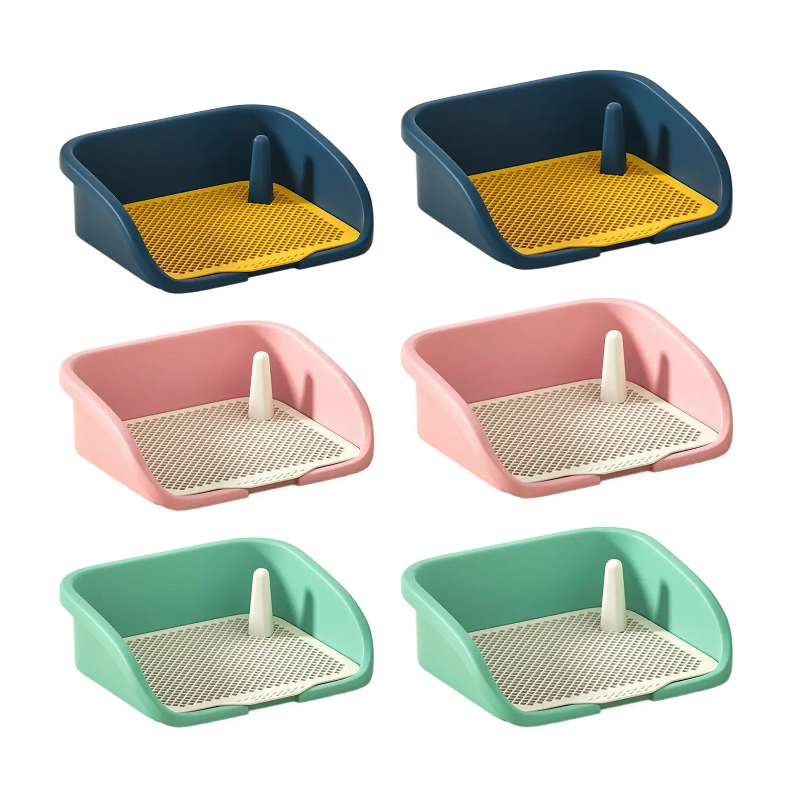 Dog Toilet Bedpan Lattice Washable Puppy Pee Tray Urinal for Kitten Bunny Supplies