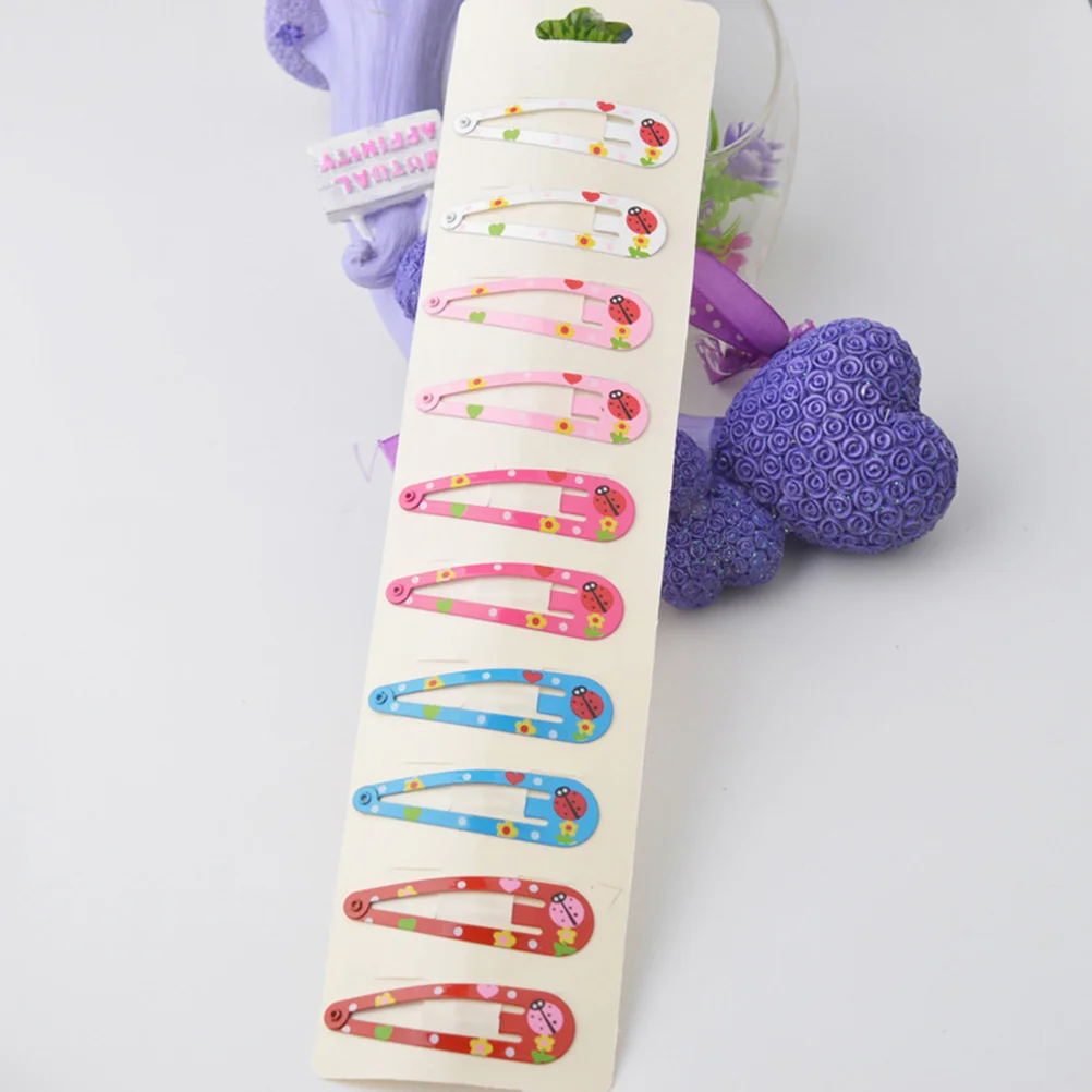 40 قطعة الأطفال قطرة الماء المفاجئة مقاطع الشعر الملونة الكرتون نمط آمنة إكسسوارات الشعر الفتيات الصغار المفاجئة المشابك مجموعة