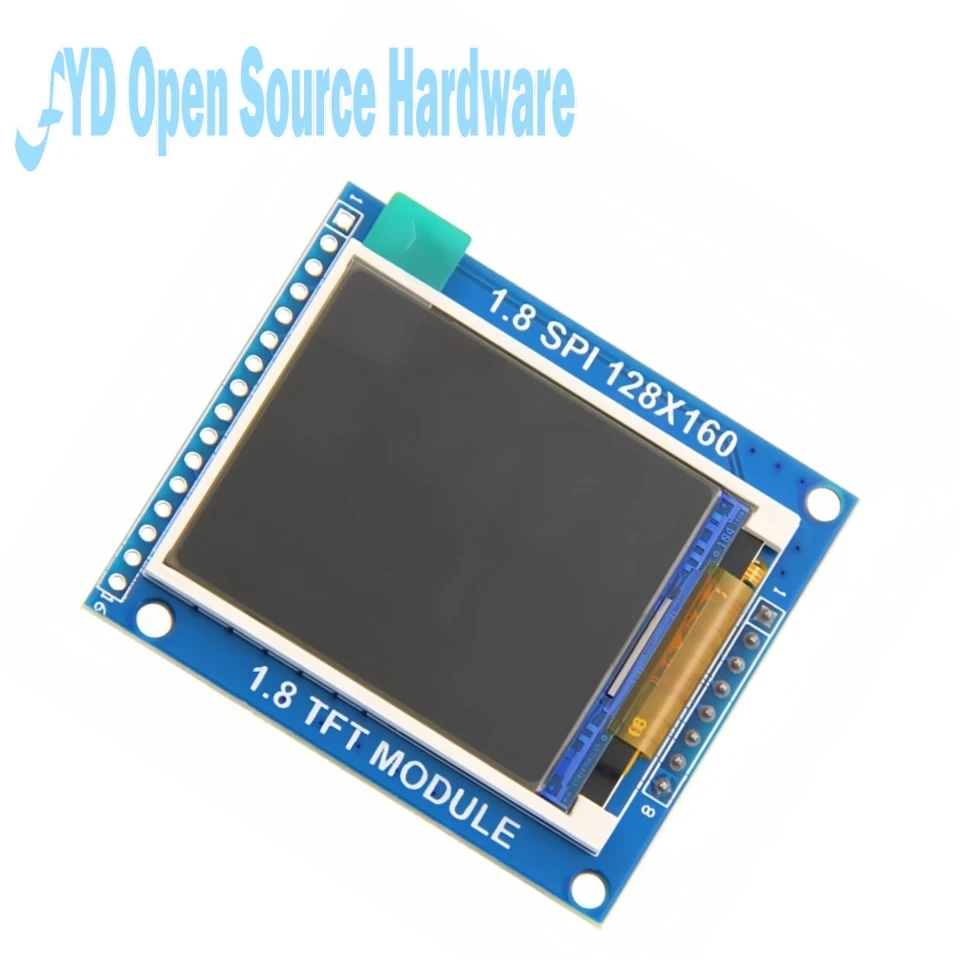 Display del modulo LCD TFT SPI seriale da 1.8 pollici 128*160 con adattatore PCB IC di alimentazione presa SD ST7735R IC driver per Arduino 51