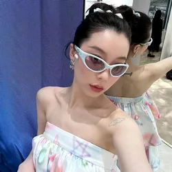 Candy Color Fashion Sunglasses Women High Quality UV Protection Women's Sunglass Y2K Stylish Man Sun Glasses
