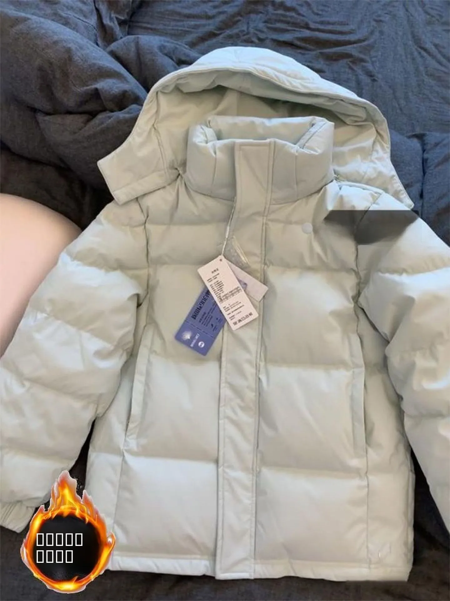 

Утепленная хлопковая куртка с капюшоном большого размера для женщин, осенне-зимняя, новая, теплая, морозостойкая, свободного кроя