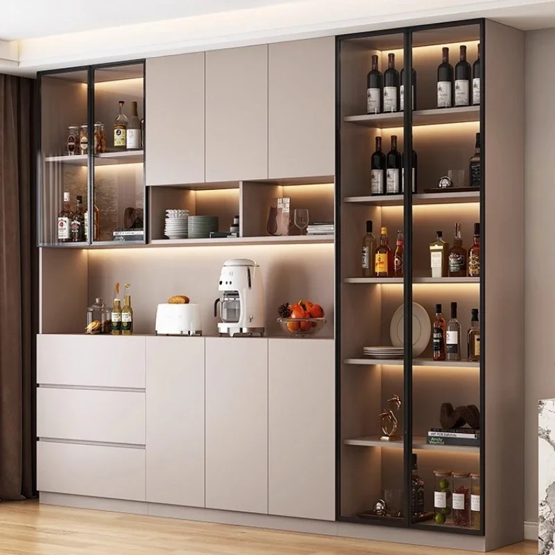 Gabinete esquinero para Bar de café, muebles de lujo para discoteca, para vino, Bar móvil al aire libre, escaparate de exhibición de bodega de vino de madera