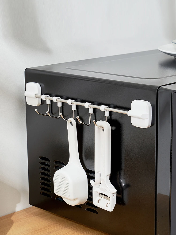 Keuken Haak Rack Punch-Gratis Opslag Muur Opknoping Staaf Magnetische Houder Keukengerei Levert Rek Rij Haak-Opslag Type rack