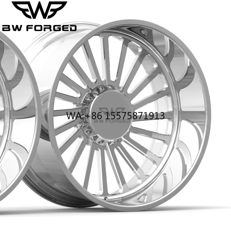 

H-Shape Forged Aluminum Alloy 20-26 Inch Offroad SUV & Pickup Wheels Chromed Finish Polish Treatment for F150 F250 F350