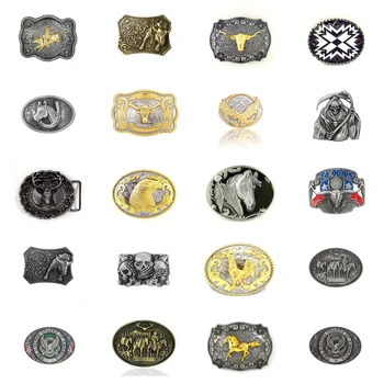 รัฐเท็กซัสทองแดง Pentagram Star เข็มขัดหัวเข็มขัดสำหรับ Man Western คาวบอยหัวเข็มขัดเข็มขัด Custom Alloy กว้าง4ซม.