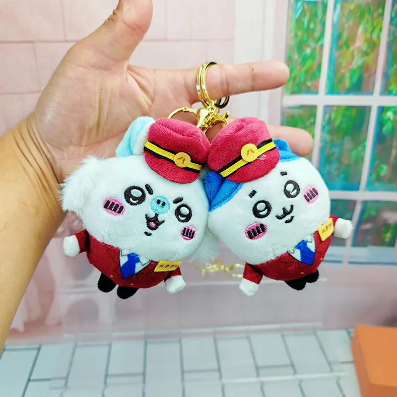 cartoon Anime chiikawa Keyring Kawaii hachiware keychain Bookbag decorative pendant parts pendant Girl's birthday gift