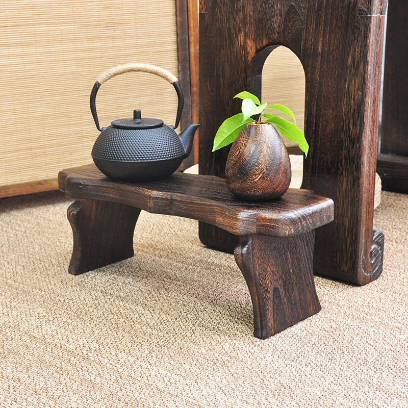 

Solid Wood Step Stool Multi-Purpose Foot Rest Ottoman Japanese-style Meditation Stools Compact Portable Toilet Step Stools