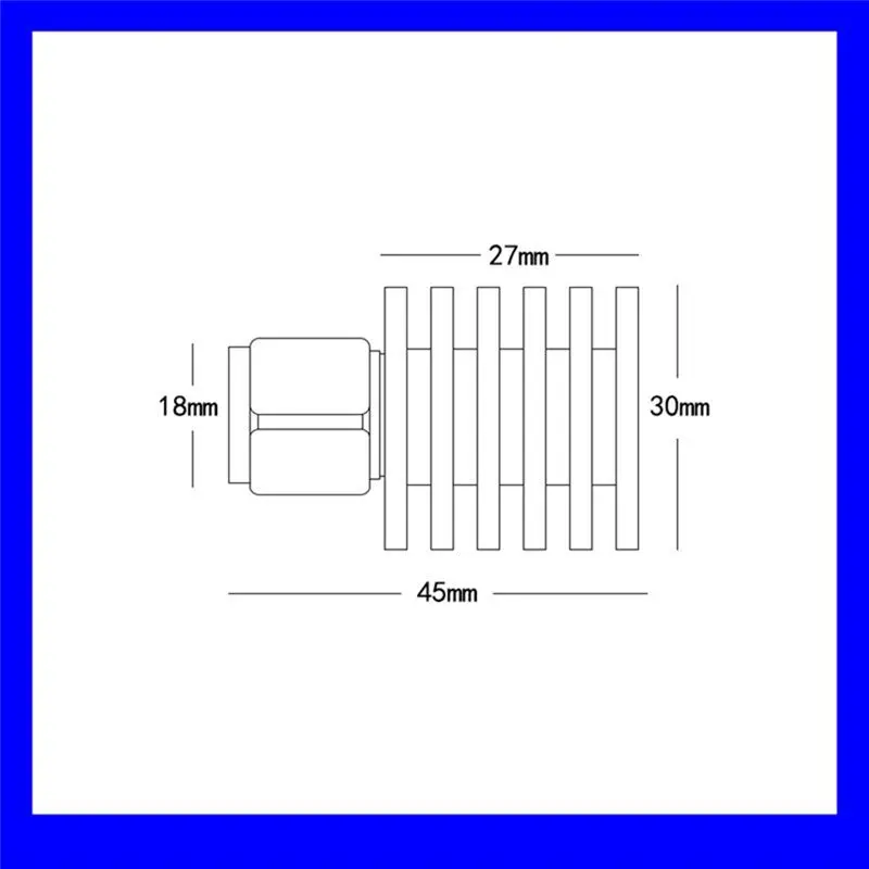 AA80 1 Pcs Coax 5W N Male Connector 50 Ohm DC-3GHz Dummy Load Plug