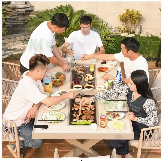 Barbecue Table Outdoor Patio Barbecue Table Home Patio Barbecue Table Table and chairs