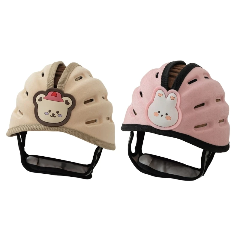 Protective Baby Headwear Soft Adjustable Helmets Portable for Learning Walkers P31B