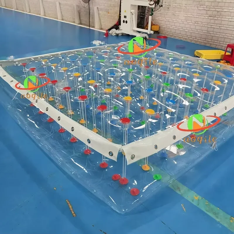 Customizable Transparent Inflatable Water Mattress and Water-based Inflatable Leisure Platform