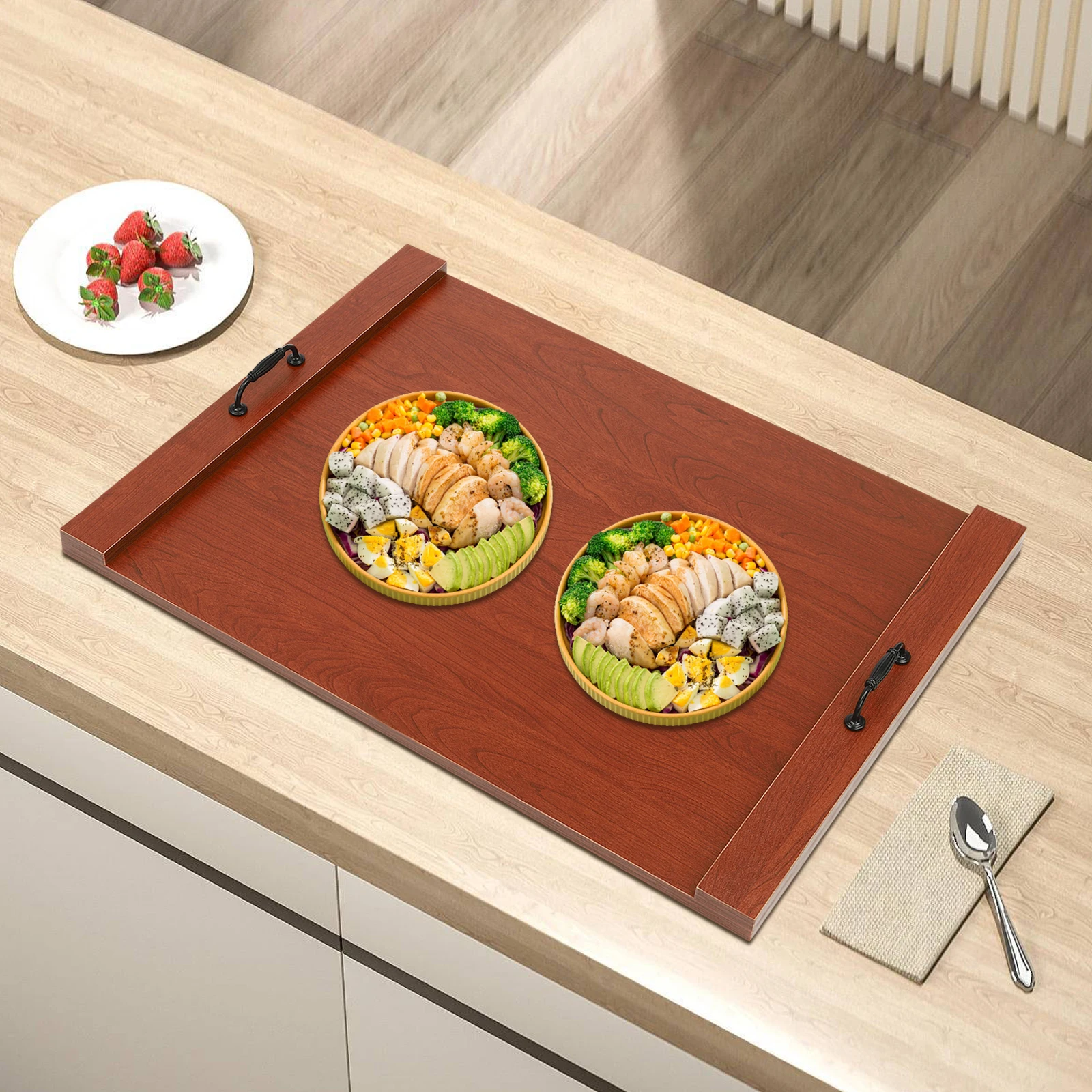 

Stove Board Kitchen Countertop Tray,Kitchen Stove Top Cover Board,30x22 Inches Wood Cover for Electric and Gas Stove
