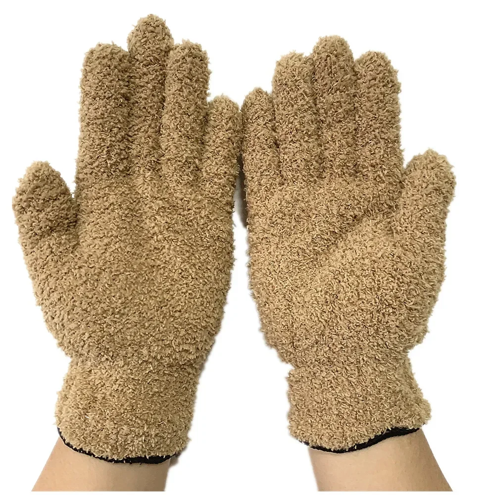 1pair Microfiber Glove Lady Hair Care Useful Erasing Head Quick-dry Towel Microfiber Hair Drying Glove Absorbent Wiping