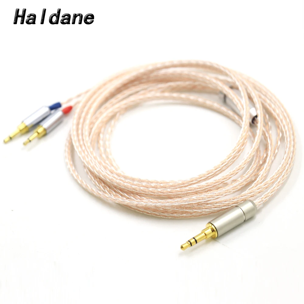 

Haldane 2x2.5mm16Cores UPOCC Single Crystal Copper Silver Mixed Headphone Upgrade Cable for HE1000 HE400S HE560 Oppo PM-1 PM-2