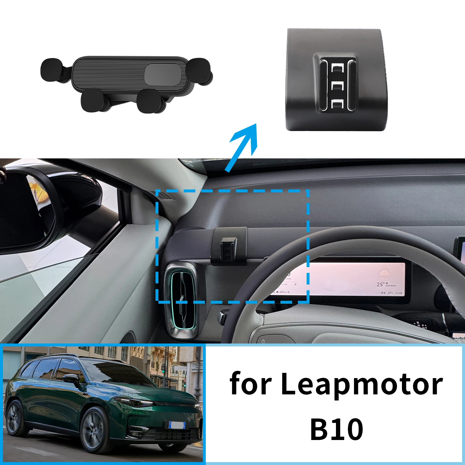 

Car Mobile Phone Holder fit for Leapmotor B10 GPS Bracket Navigation Stand Auto Accessories