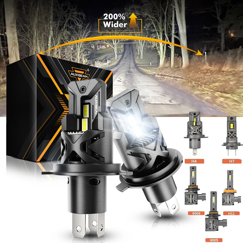 

AUXBEAM Q30 Series 2pcs LED Headlight Bulbs 110W 24000LM Wireless Plug and Play LED Headlight Lamp Bulbs