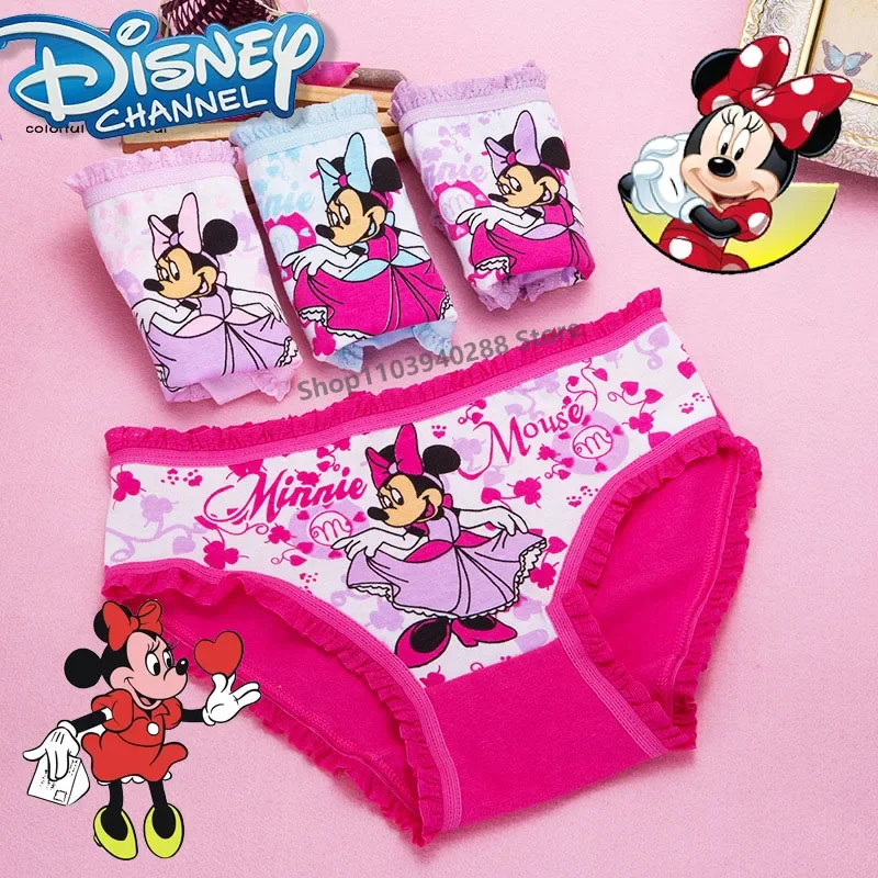 

Disney Minnie Girl Underwear Cute Cotton Printing Briefs Baby Cute Kids Minnie Underpants 95% Floral Children Underpants