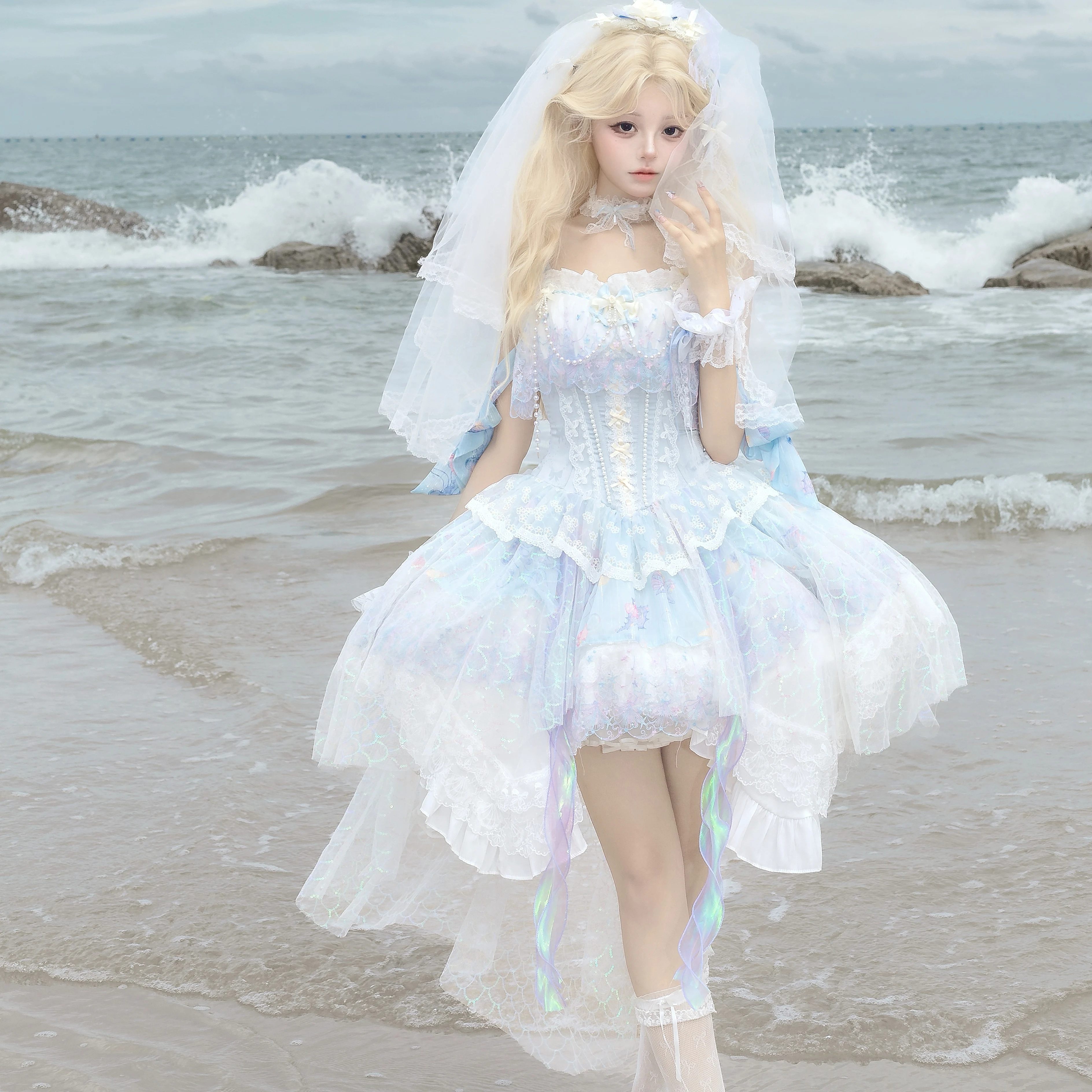 Robe De mariée originale pour femmes, ensemble Slim Fit, robes De fée élégantes, Jsk Lolita, robe De princesse à bretelles