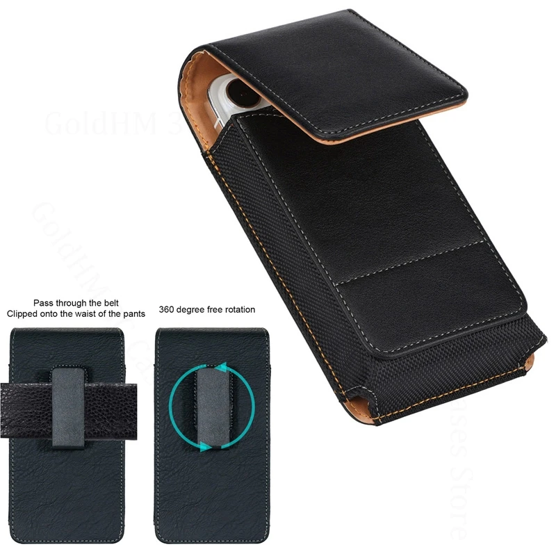 

Pouches For Google Pixel 10 9 Pro XL 360° Belt Clip Phone Leather Case Pixel 9a 8A 7 Pro 6a 5a 3a 4XL 9 10 Pro Holster Waist Bag