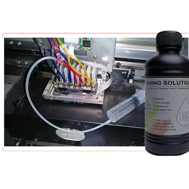 1000ML UV Cleaning Liquid For Epson Roland Mimaki UV Printer Cleaning Fluid For UV Printhead Cleaning Solution UV Ink Cleaner