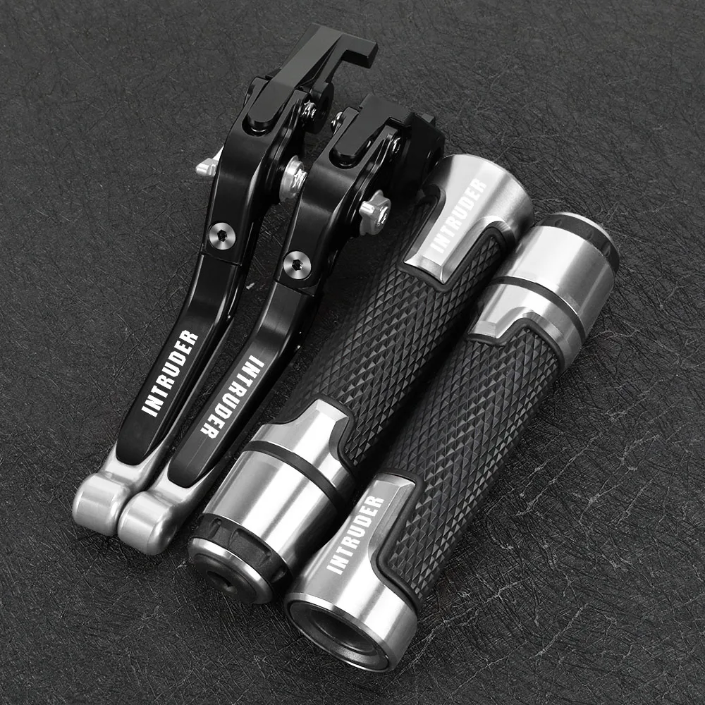 

FOR SUZUKI VL1500 INTRUDER 1400 1500 Accessories Folding Extendable Adjustable Clutch Brake Levers Handbar End Grips VL 1500