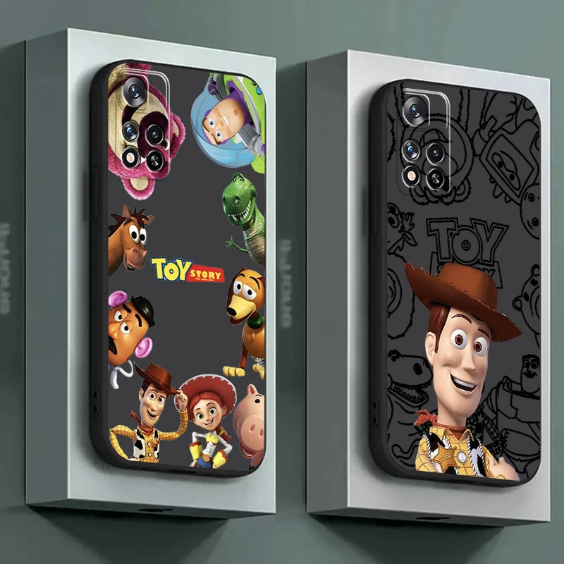 

Disney Cartoon Toy Story Phone Case For Xiaomi Redmi 13C 5G 12 12C 10X 10C 10 9 9A 9C 9AT 8 8A Liquid Silicone Shell Funda