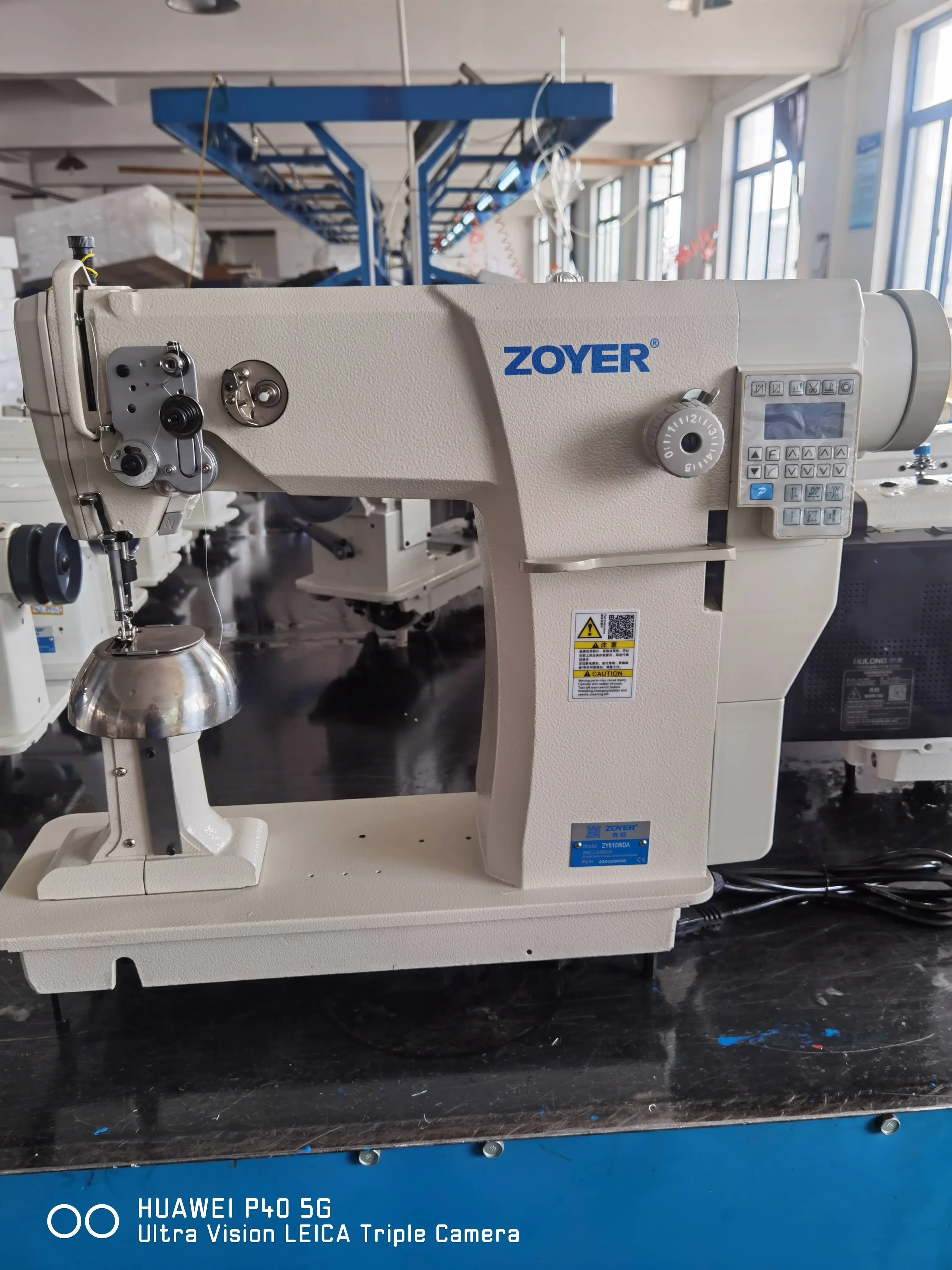 ZY810WDA Single Needle Auto Trimmer Post Bed Wig Nähmaschine