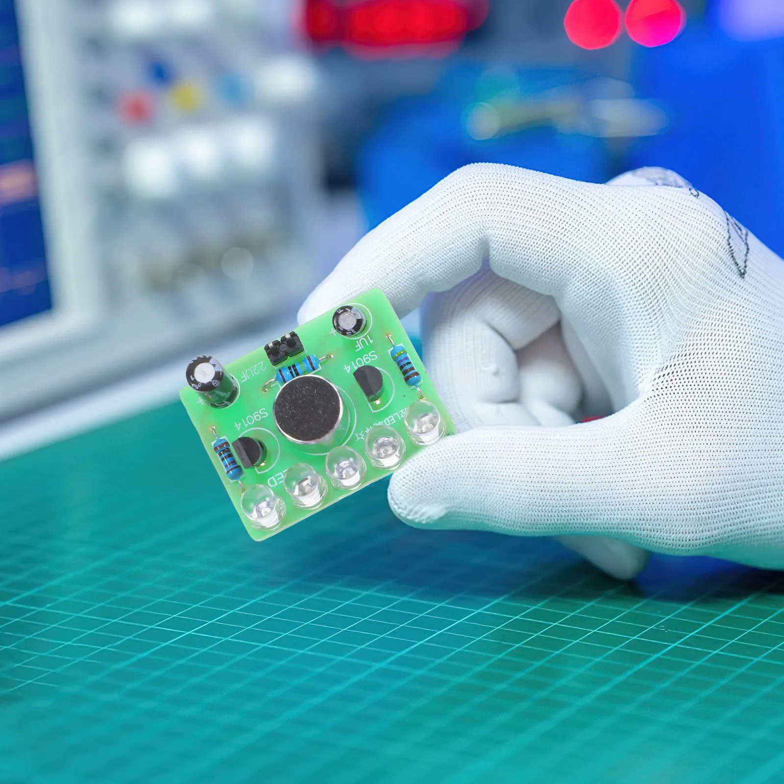 

DIY Electronic Soldering Kit with Mesmerizing Light Effects Educational Kit for Beginners to Basic Circuit Board Skills