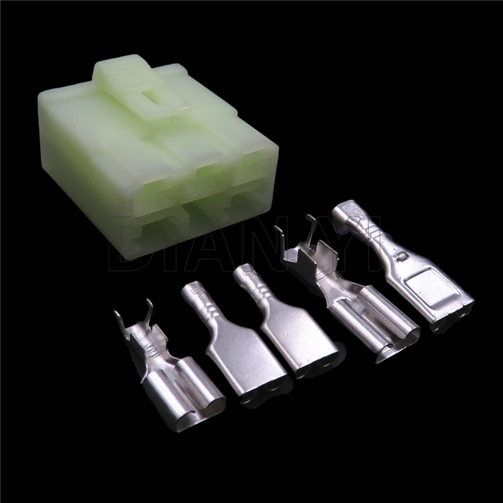 

1 Set 5 Way Starter Automobile Plastic Housing Sockets For Motorcycle Cars Auto PCB Mounting Wiring Cable Connector