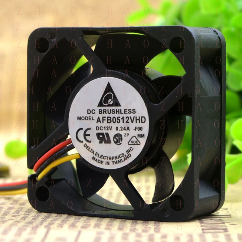 L+ for DELTA AFB0512VHD 5020 12V 0.24A 5cm Server Chassis Industrial Cooling Fan