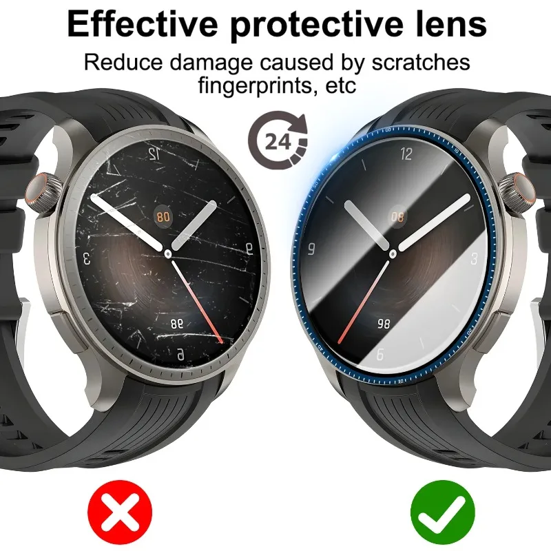 Screen Protector for Amazfit Balance 2 Cover Curved Full Coverage Protective Watch Film for Huami Amazfit Balance2 Accessories