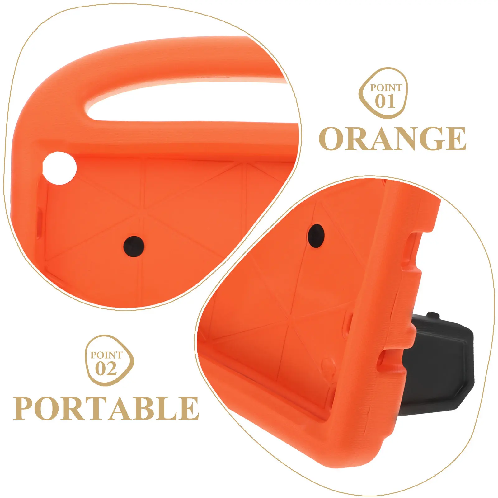 Handle Stand Eva Protective Cover Shockproof Convertible Case for 7 Inch Tablet 2017 Orange