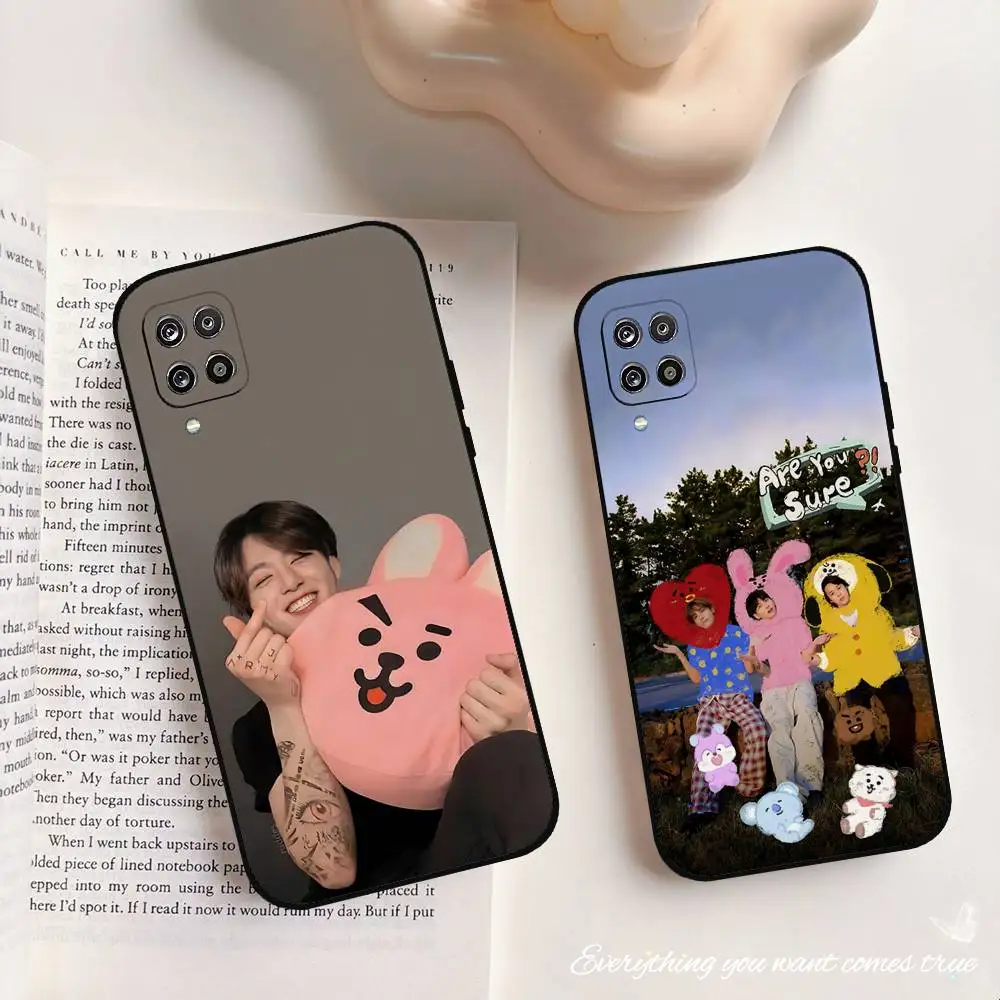 Singer H-JungkookS Phone Case For Samsung S24, S25 S22,S30,Note20,Lite,Ultra,5G,Plus,FE, Shockproof, Slim, Black,Case