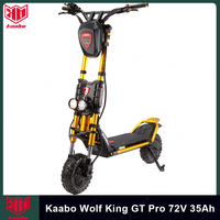 EU Stock Pre-sale Kaabo Wolf King GT Pro 72V 35Ah Top Speed 100km/h TFT Display Upgrade New Batttery 11inch Electric Scooter