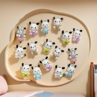 100Pcs New Patch Puppy Resin Nail Charms Cute Cartoon Dog DIY Nail Art Accessories for Party, Daily, Gift Manicure Looks