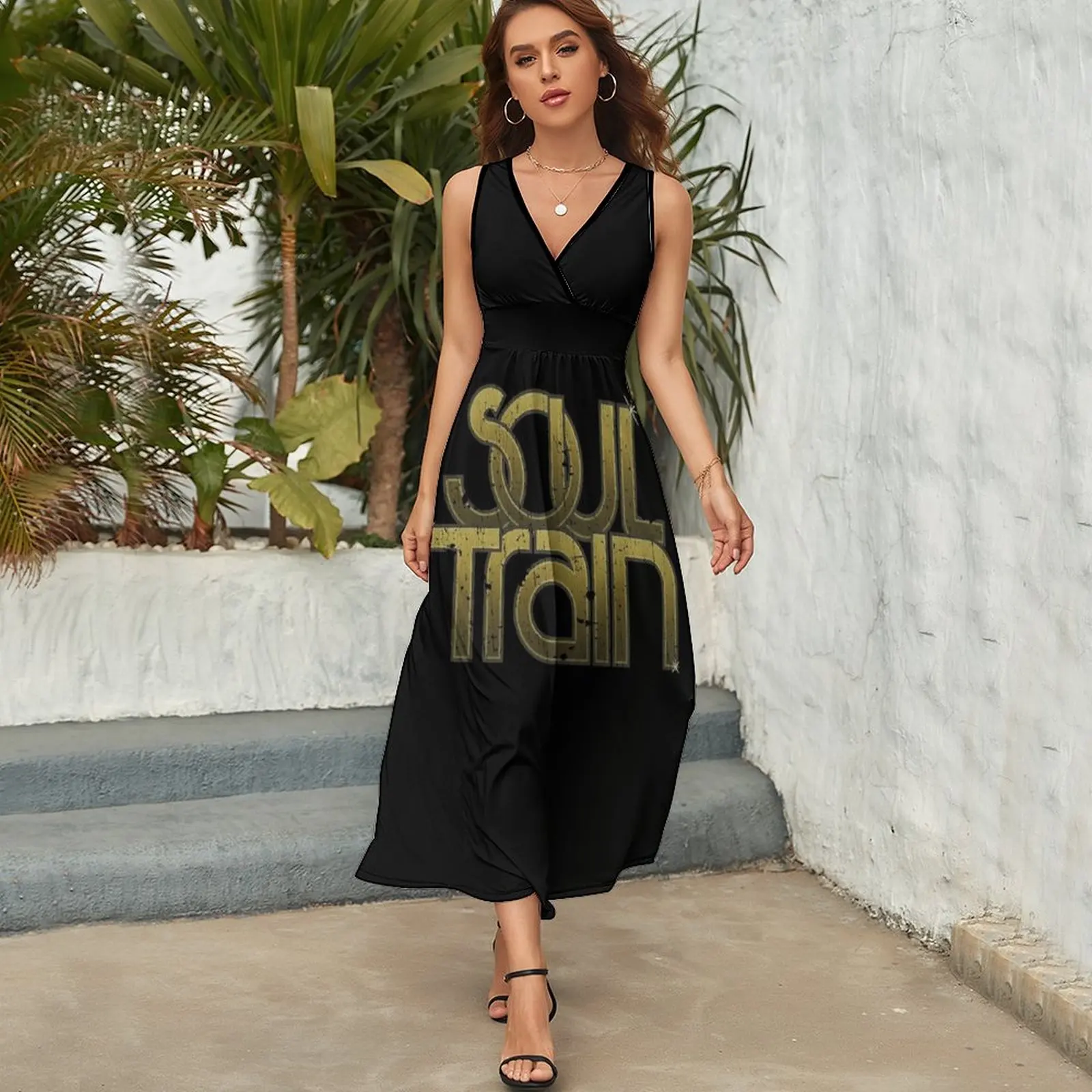 Soul Train 1971 Sleeveless Dress Dance dresses long dresses for women elegant women's dresses for wedding