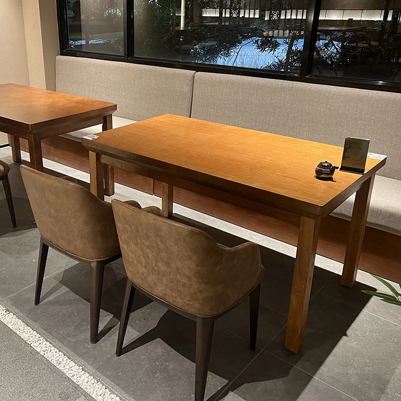 Кафе из цельного дерева, стол и стул, тематический ресторан, отель, японский материал, магазин выпечки, чайный ресторан, западный