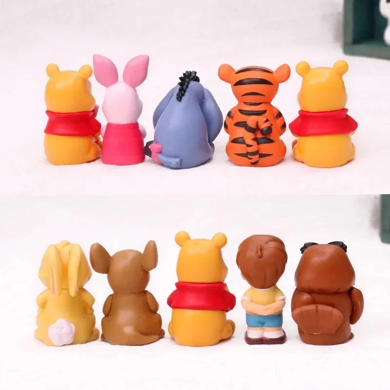 10pcs/set Cartoon Winnie The Pooh Action Figure Toy Pooh Bear Tigger Eeyore Piglet Action Figure Dolls Toy For Kids Gifts