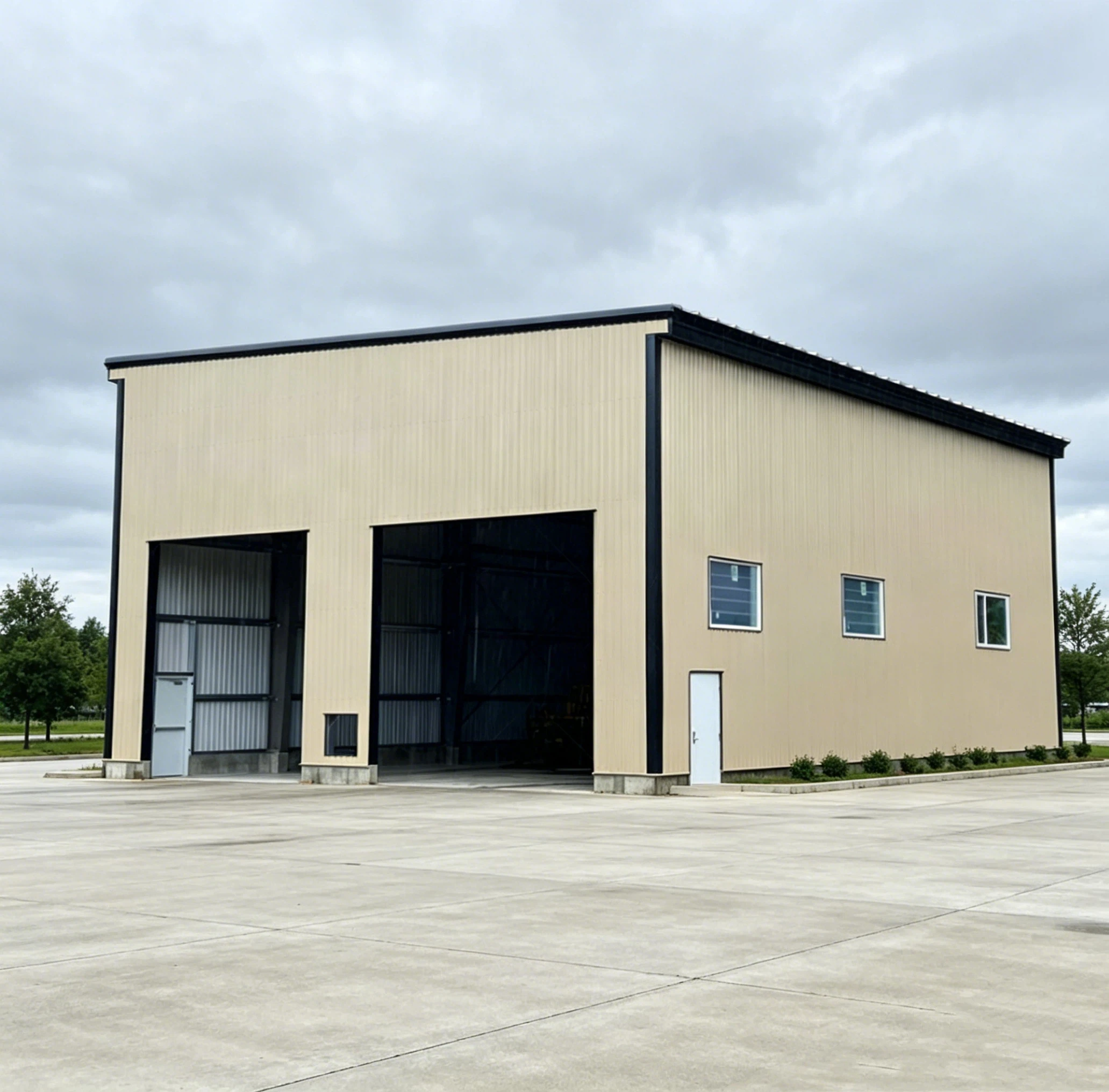 FL Foldable House multi‑unit combined foldable cabin for industrial park temporary staff dormitory building